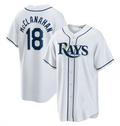 Men's Tampa Bay Rays #18 Shane McClanahan White Home Replica Player Jersey