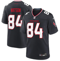 Men's Houston Texans Justin Watson Navy Team Game Jersey