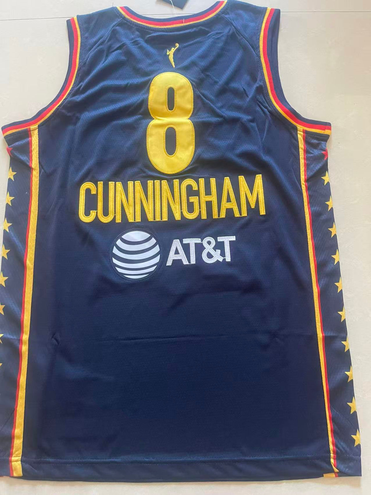 Cunningham #8 Indiana Fever Nike Rebel Edition Swingman Jersey – Navy