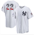 Men's New York Yankees Ben Rice #22 2026 MLB All-Star Edition Stars & Stripes White Stadium Jersey
