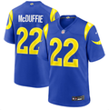 Los Angeles Rams #22 Trent McDuffie Nike Game Jersey – Royal Blue