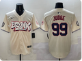 New York Yankees #99 Aaron Judge Nike "BRONX" City Connect Men's Baseball Jersey – Cream
