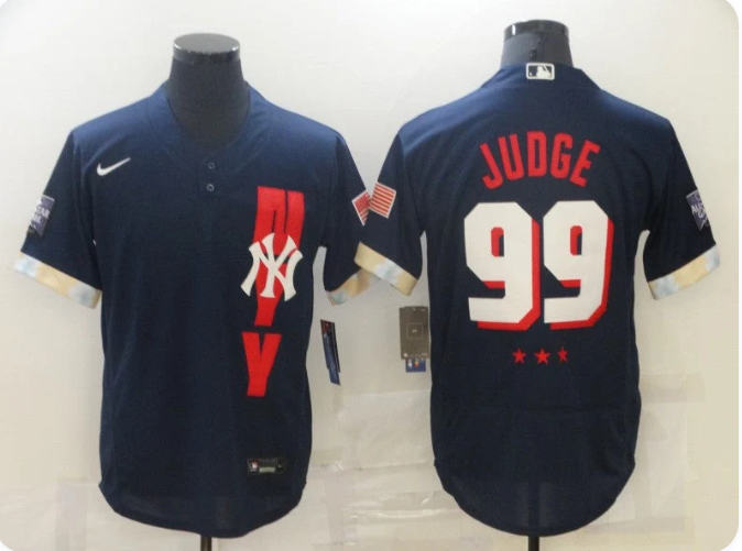 Men's New York Yankees Aaron Judge #99 Navy All-Star Game Jersey – Replica