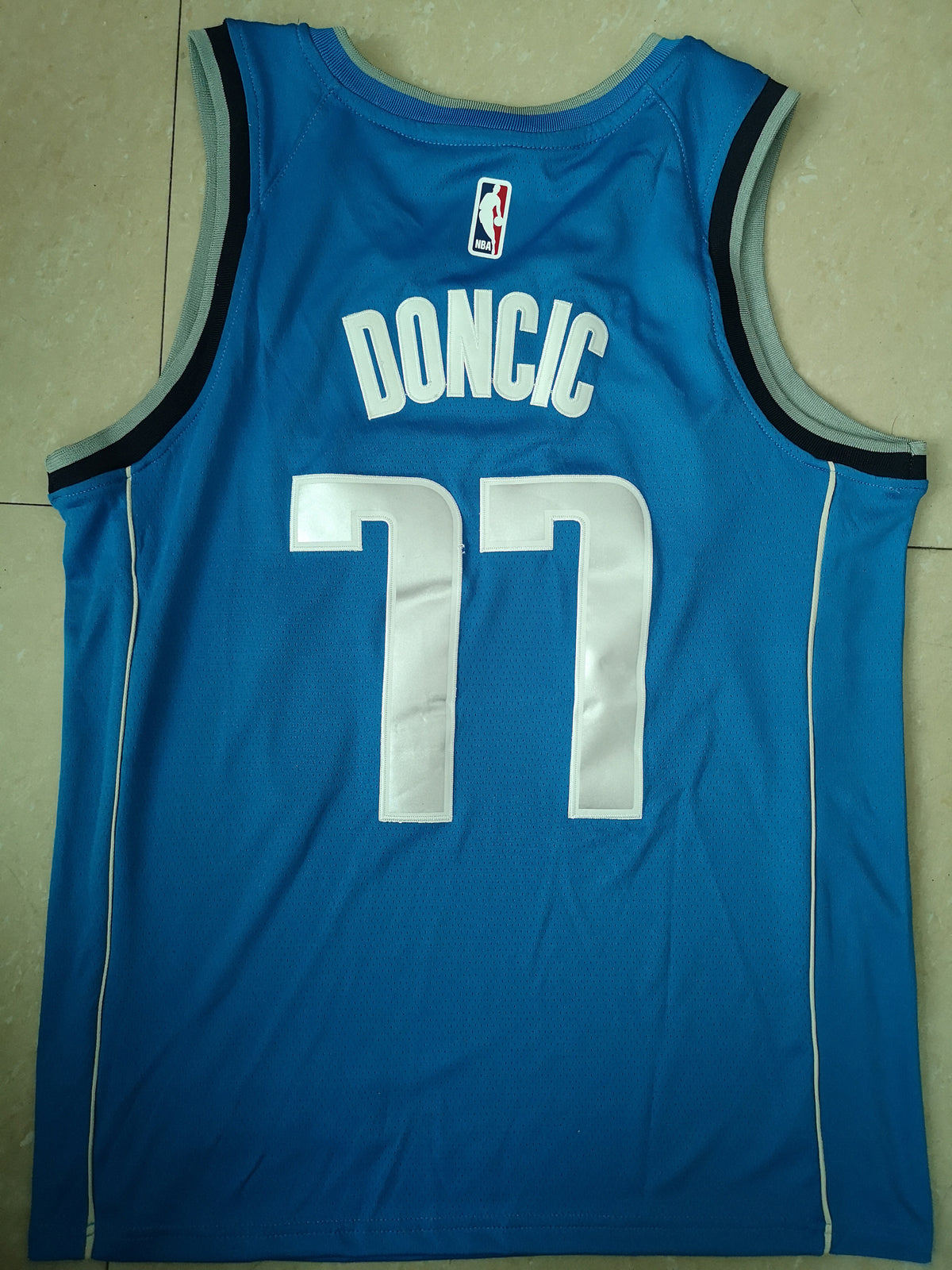 Luka Doncic #77 Dallas Mavericks Nike Icon Edition Jersey – Light Blue