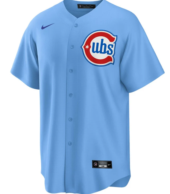 Men's Chicago Cubs Anthony Rizzo #44 Nike Light Blue 2nd Alternate Replica Jersey