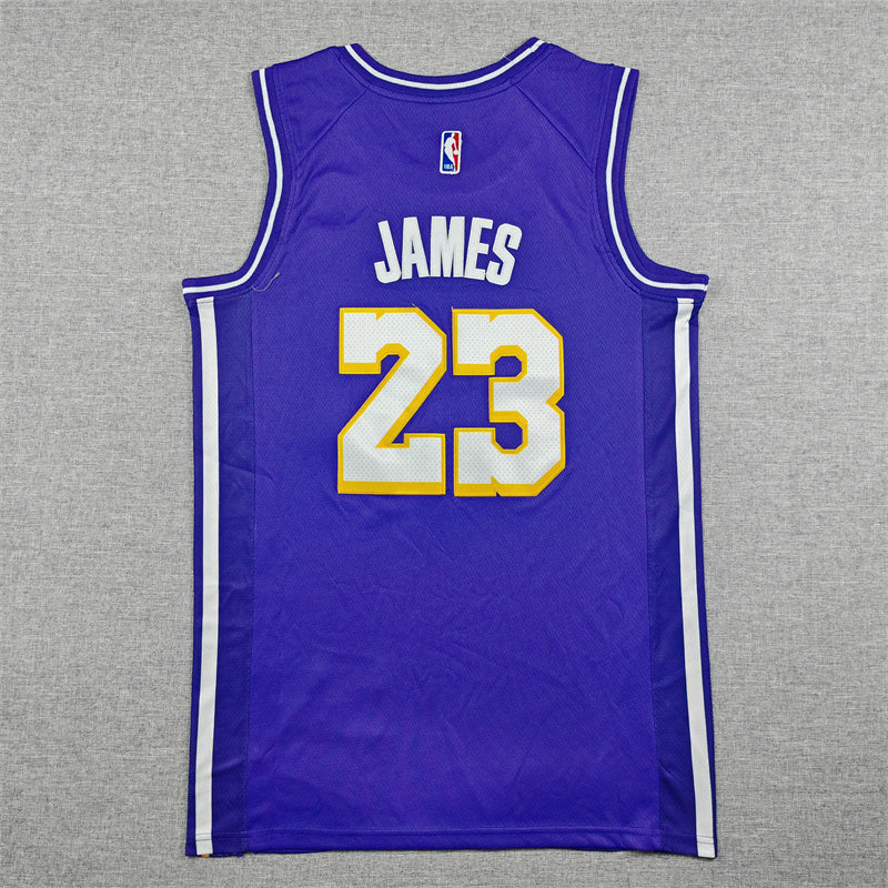 LeBron James #23 Los Angeles Lakers Jordan Brand Statement Edition Swingman Jersey – Purple