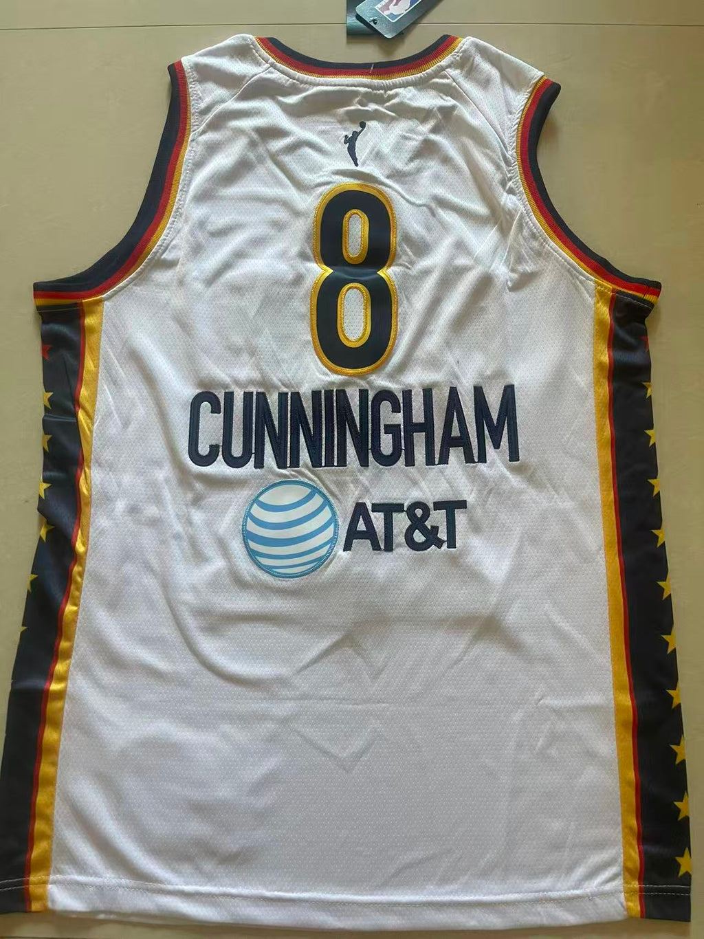 Cunningham #8 Indiana Fever Nike Rebel Edition Swingman Jersey – White