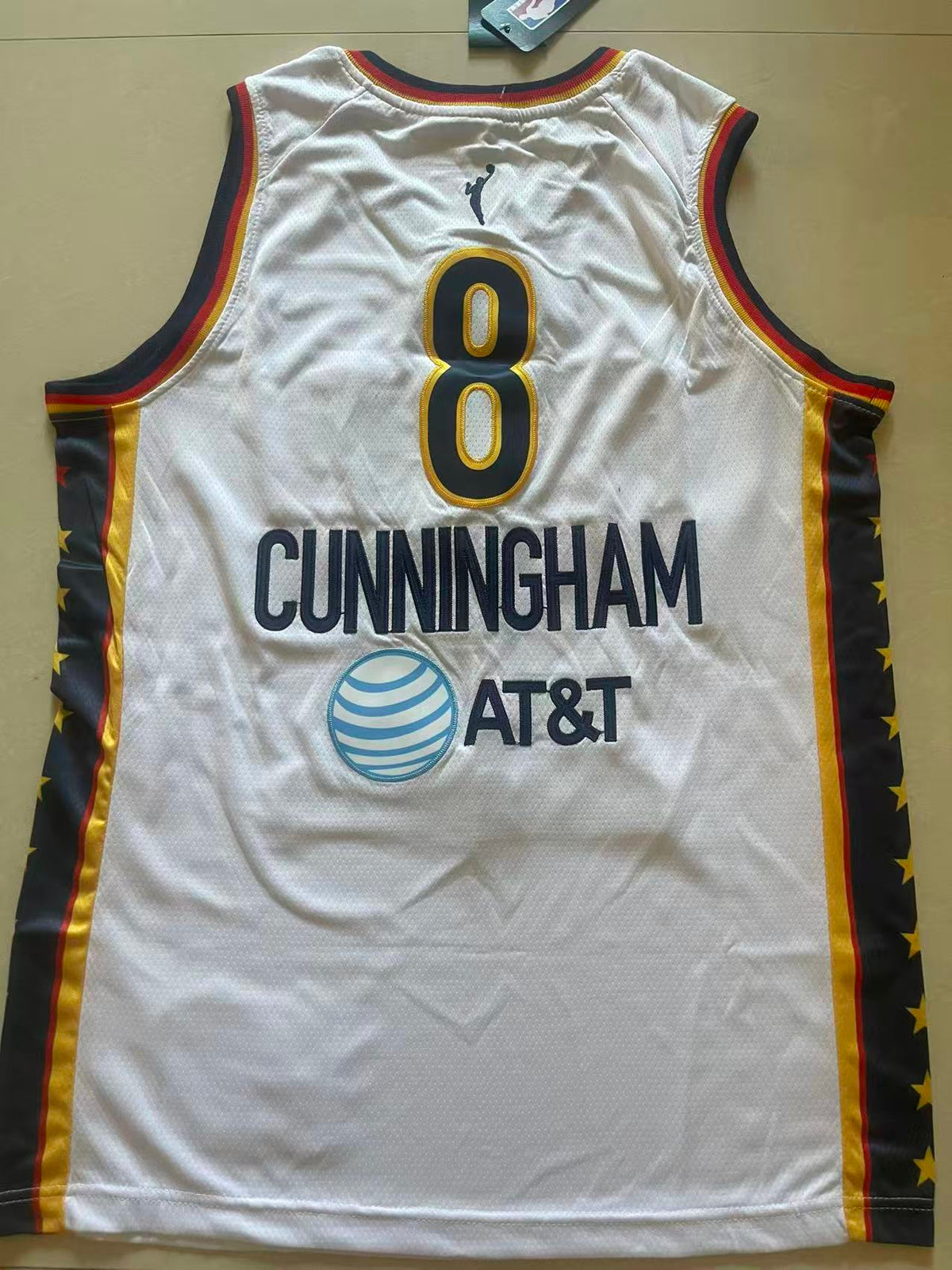 Cunningham #8 Indiana Fever Nike Rebel Edition Swingman Jersey – White
