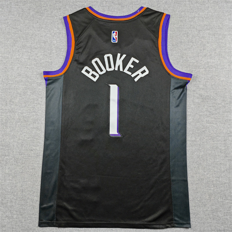 Devin Booker #1 Phoenix Suns Statement Edition Swingman Jersey – Black (Valley)