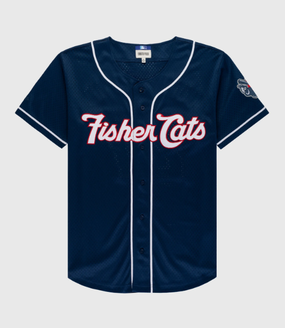 Men's Vladimir Guerrero Jr. #27 New Hampshire Fisher Cats Throwback Mesh Button-Up Jersey