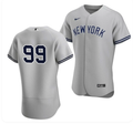 New York Yankees #99 Aaron Judge Men's Baseball Jersey – Gray No Name Edition