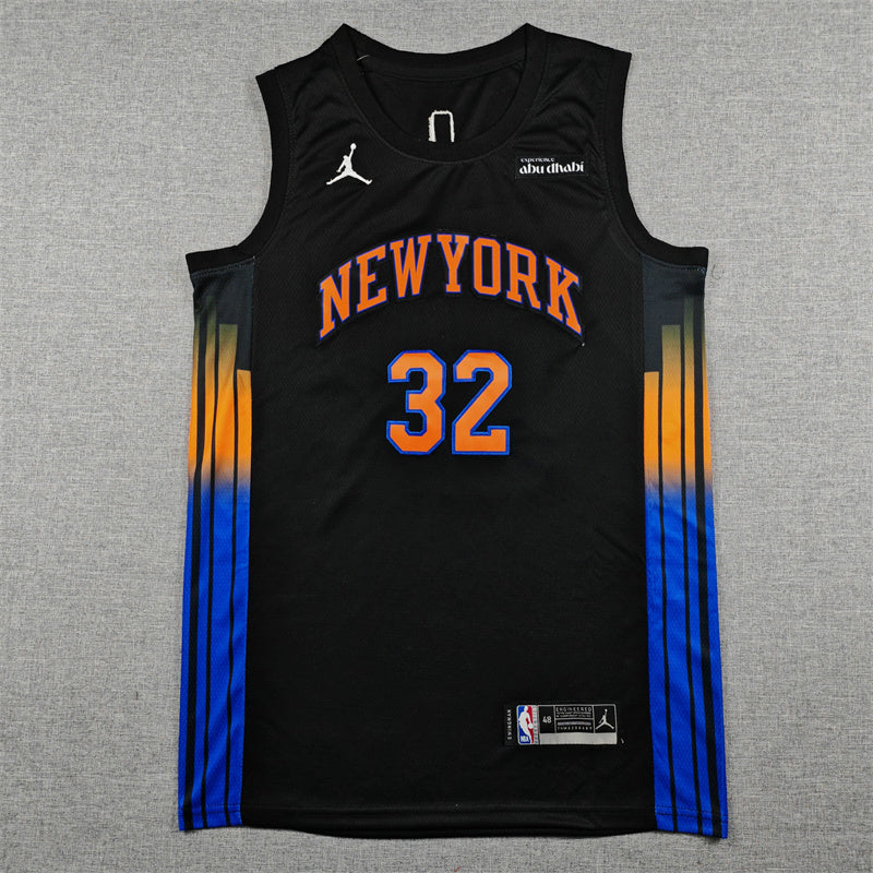Karl-Anthony Towns #32 New York Knicks Jordan Brand Statement Edition Swingman Jersey – Black