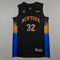 Karl-Anthony Towns #32 New York Knicks Jordan Brand Statement Edition Swingman Jersey – Black