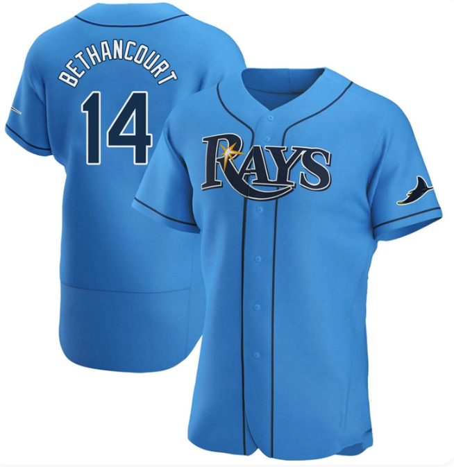 Christian Bethancourt #14 Tampa Bay Rays Men's Game Jersey