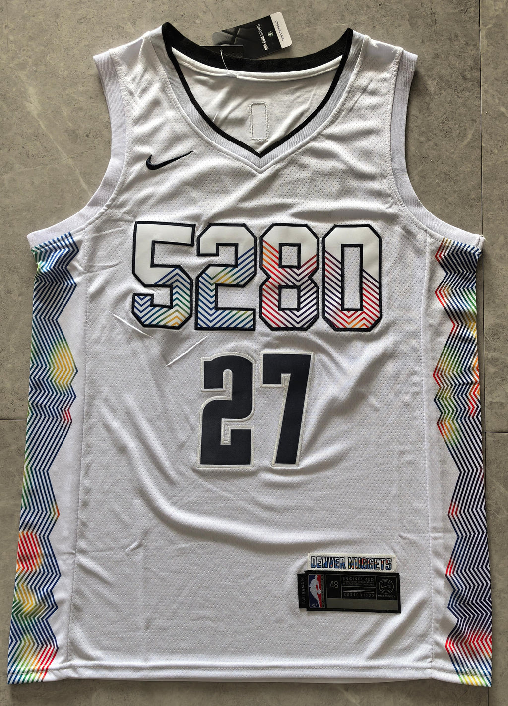 Jamal Murray #27 Denver Nuggets Nike City Edition Swingman Jersey – 5280 White