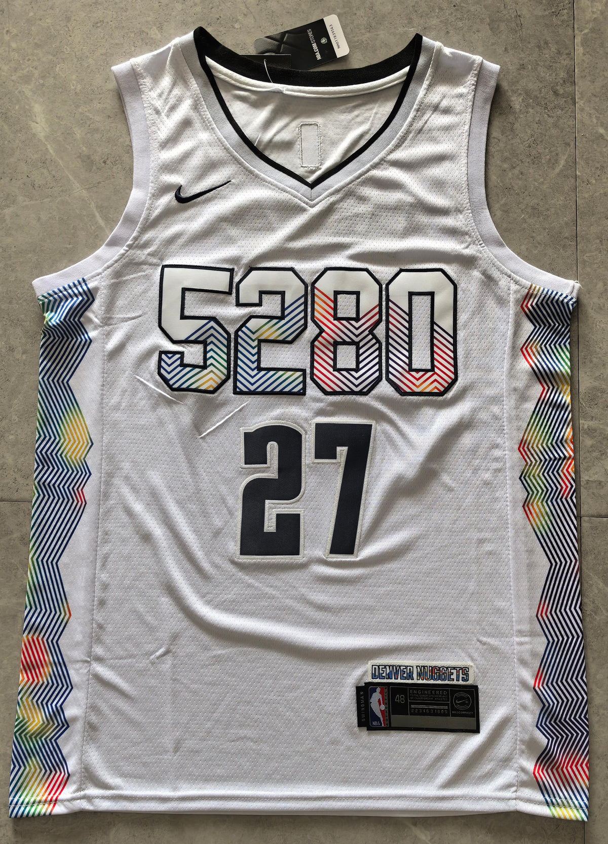 Jamal Murray #27 Denver Nuggets Nike City Edition Swingman Jersey – 5280 White