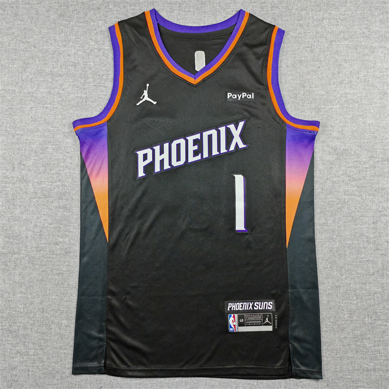Devin Booker #1 Phoenix Suns Statement Edition Swingman Jersey – Black (Valley)