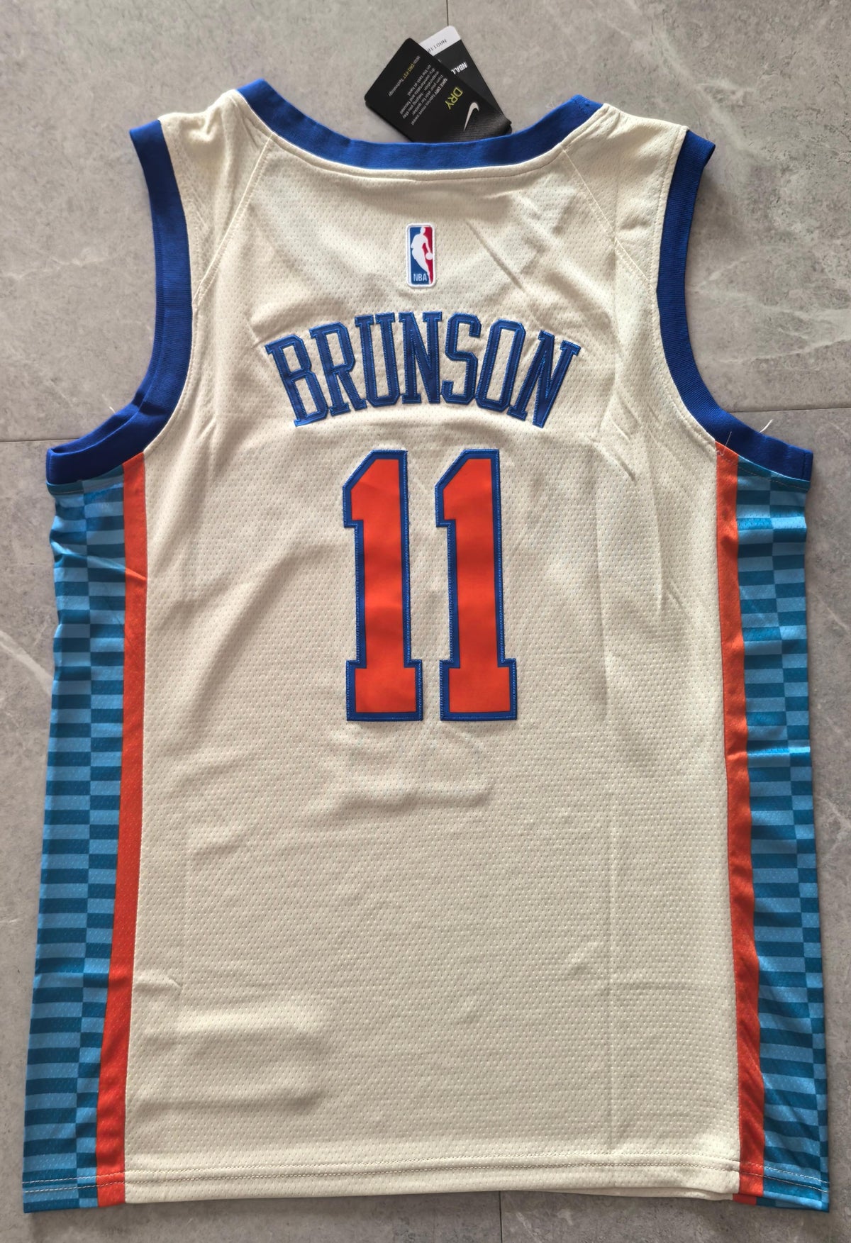 Jalen Brunson #11 New York Knicks City Edition Swingman Jersey – Cream
