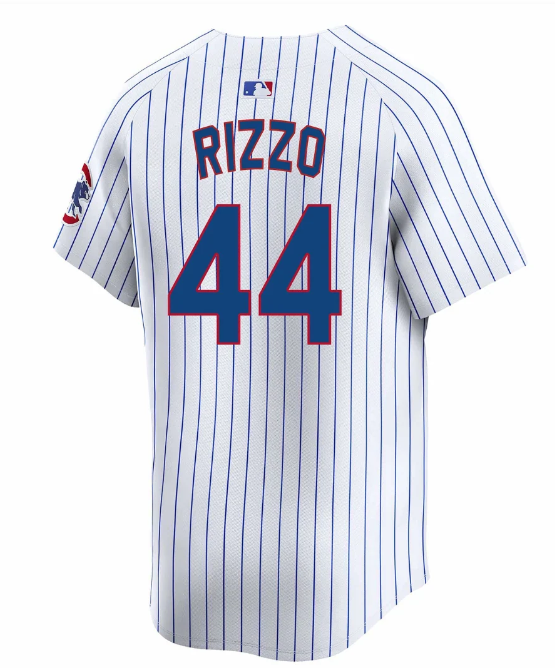 Men's Chicago Cubs Anthony Rizzo #44 Nike Home White Replica Jersey – Authentic Lettering