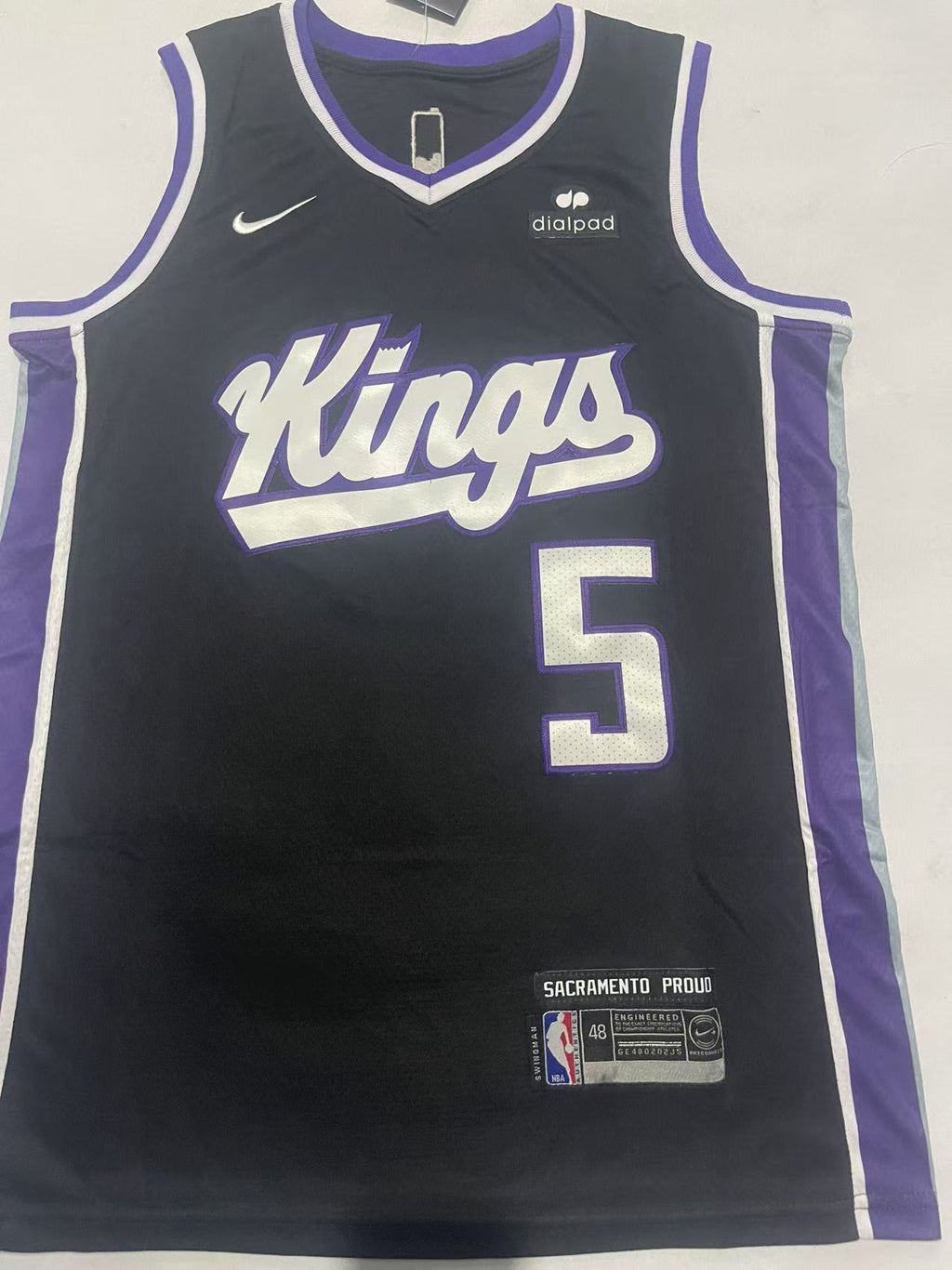 De'Aaron Fox #5 Sacramento Kings Statement Edition Swingman Jersey – Black