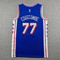 Jared Edgecombe #77 Philadelphia 76ers Icon Edition Swingman Jersey – Royal Blue