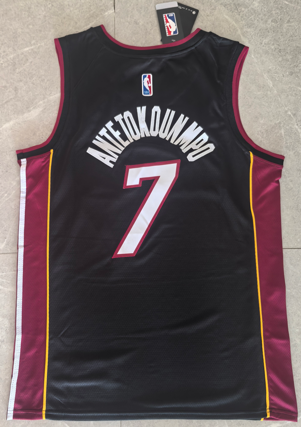 Giannis Antetokounmpo #7 Miami Heat City Edition Swingman Jersey – Black