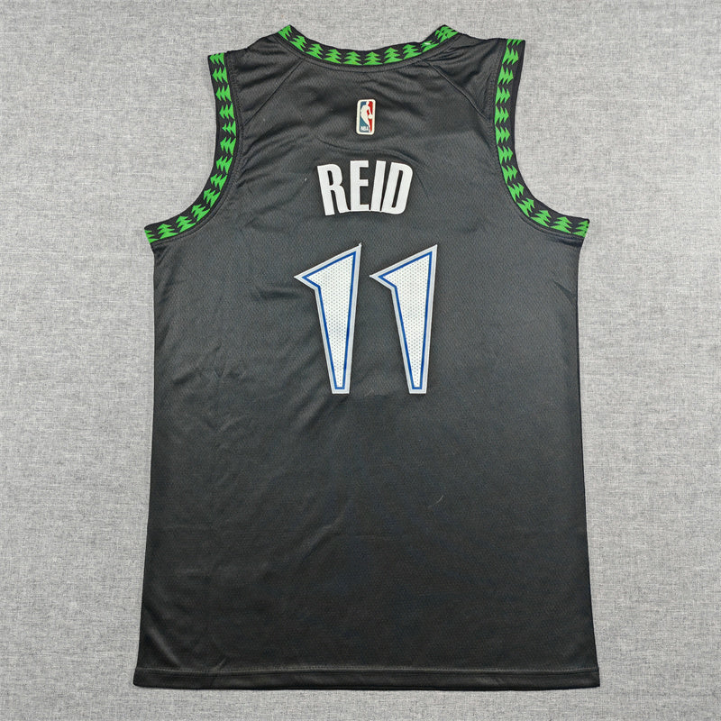 Naz Reid #11 Minnesota Timberwolves City Edition Swingman Jersey – Black
