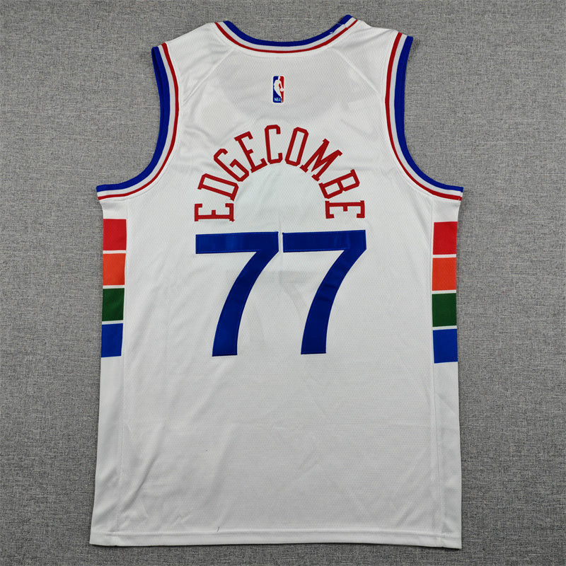 Tidjane Salaun #77 Philadelphia 76ers Nike City Edition Swingman Jersey – White (Brotherly Love)