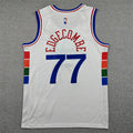 Tidjane Salaun #77 Philadelphia 76ers Nike City Edition Swingman Jersey – White (Brotherly Love)