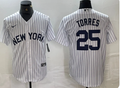 Gleyber Torres #25 New York Yankees Men's White Limited Jersey