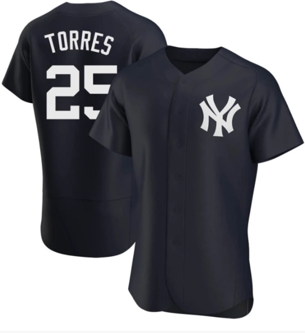 Gleyber Torres #25 New York Yankees Men's Baseball Jersey