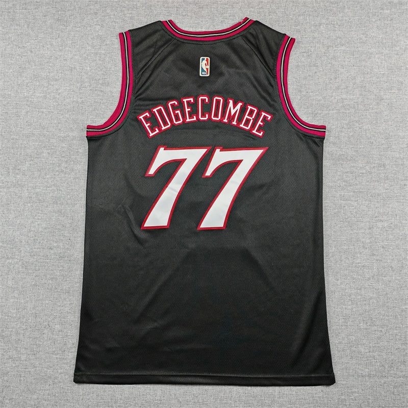 Kel'el Edgecombe #77 Philadelphia 76ers Nike City Edition Swingman Jersey – Black