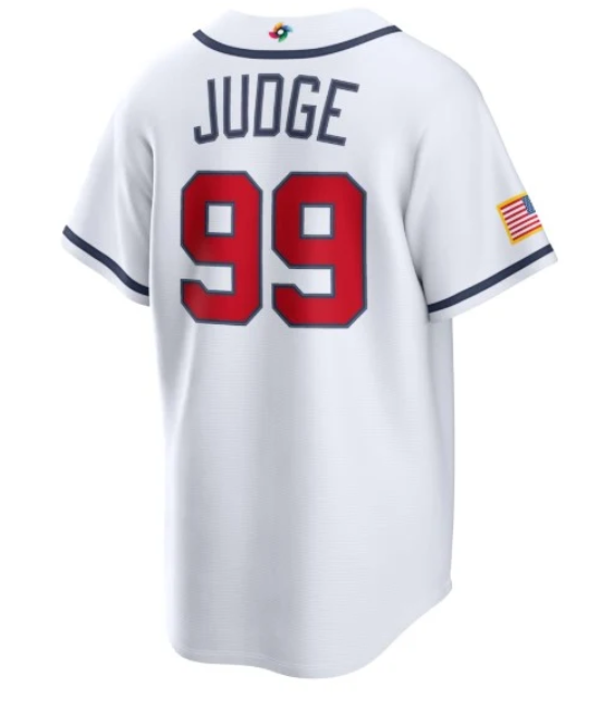 Men's USA Baseball Aaron Judge #99 Nike 2026 World Baseball Classic Home Stadium Jersey – White
