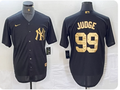 New York Yankees #99 Aaron Judge Men's Majestic Black Player Game Jersey – Fully Stitched