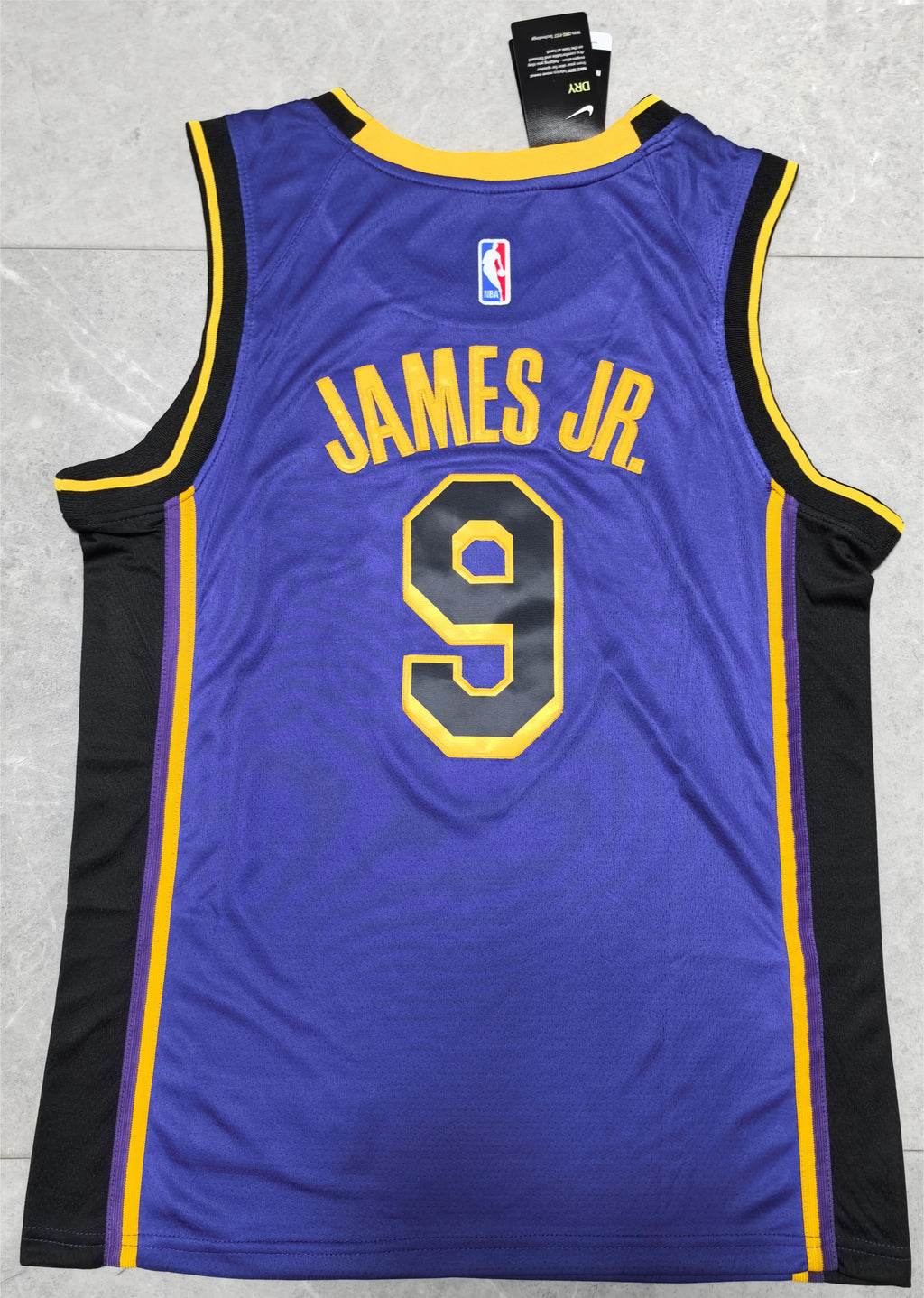Bronny James Jr. #9 Los Angeles Lakers Statement Edition Swingman Jersey – Purple