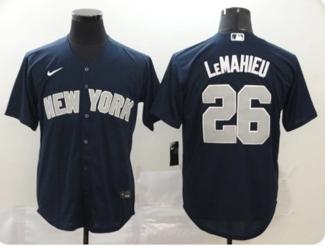 Men's New York Yankees DJ LeMahieu #26 Navy Replica Player Jersey