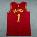 James Harden #1 Cleveland Cavaliers Nike City Edition Swingman Jersey – Red (The Land)