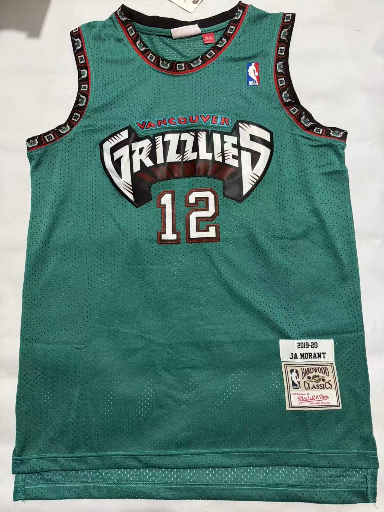 Ja Morant #12 Vancouver Grizzlies Mitchell & Ness Hardwood Classics Swingman Jersey – Teal (2019-20)