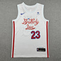 LeBron James #23 Philadelphia 76ers Nike City Edition Swingman Jersey – White (City of Brotherly Love)