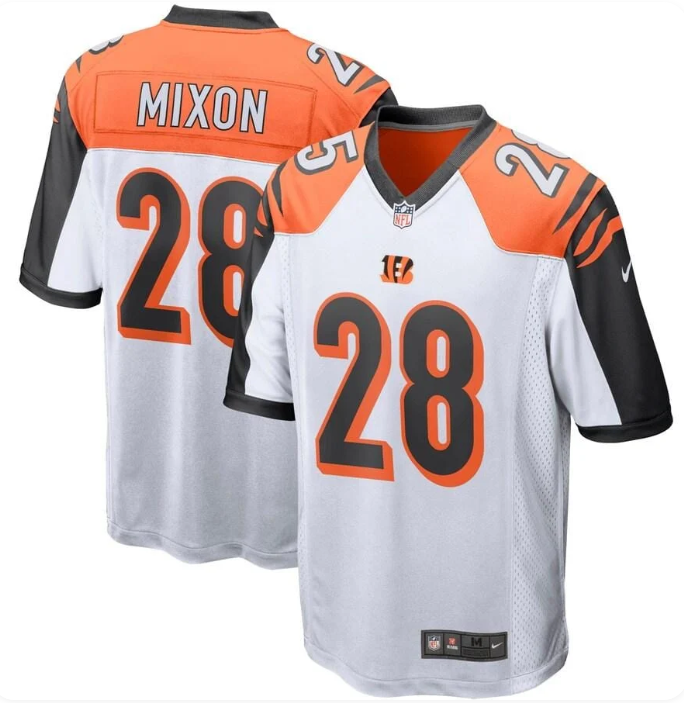 Joe Mixon #28 Cincinnati Bengals Men's Game Jersey