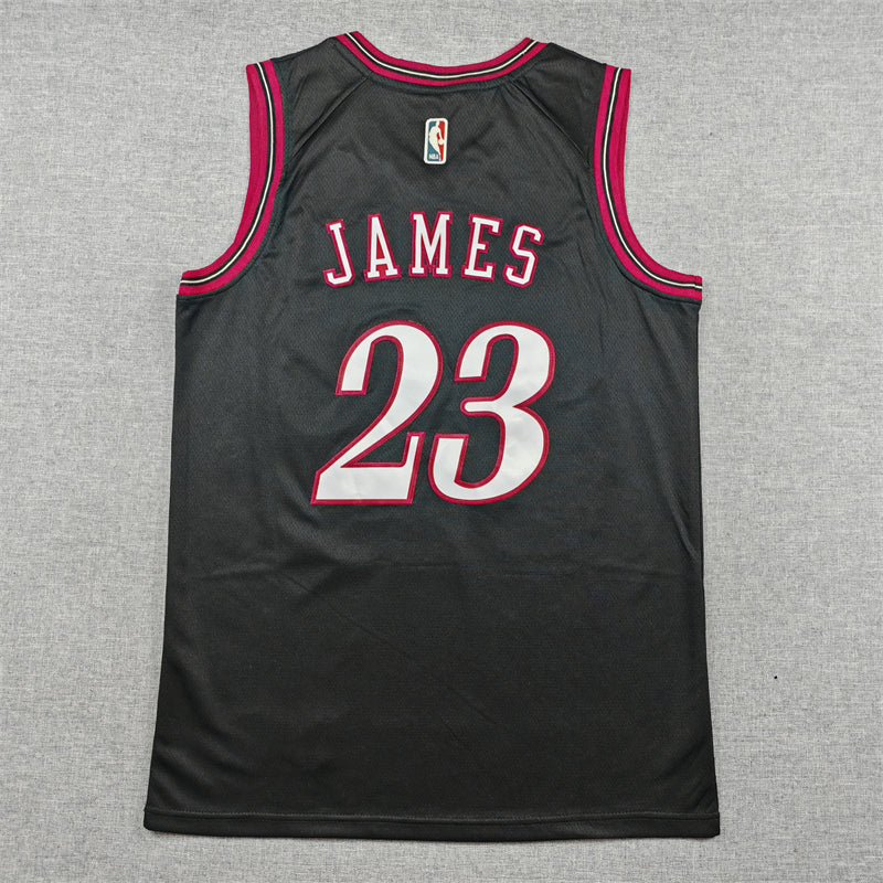 LeBron James #23 Philadelphia 76ers City Edition Swingman Jersey – Black