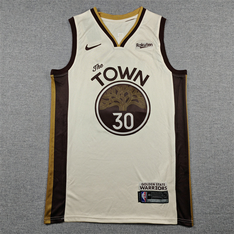 Stephen Curry #30 Golden State Warriors City Edition Swingman Jersey – The Town (Cream)