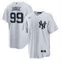 New York Yankees #99 Aaron Judge Nike Home Replica Player Jersey – White