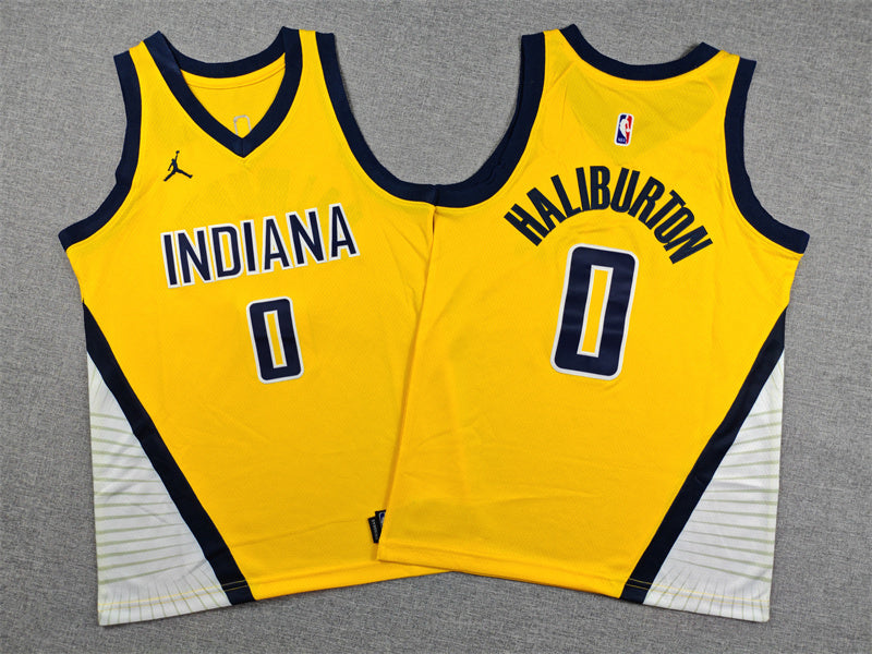 Youth Indiana Pacers #0 Tyrese Haliburton 2025 City Edition Swingman Jersey