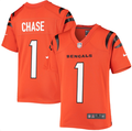 Youth Ja'Marr Chase #1 Cincinnati Bengals Nike Alternate Game Jersey - Orange