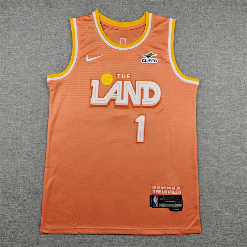 James Harden #1 Cleveland Cavaliers Nike City Edition Swingman Jersey – Orange