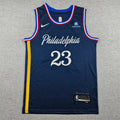 LeBron James #23 Philadelphia 76ers Nike City Edition Swingman Jersey – Navy Blue