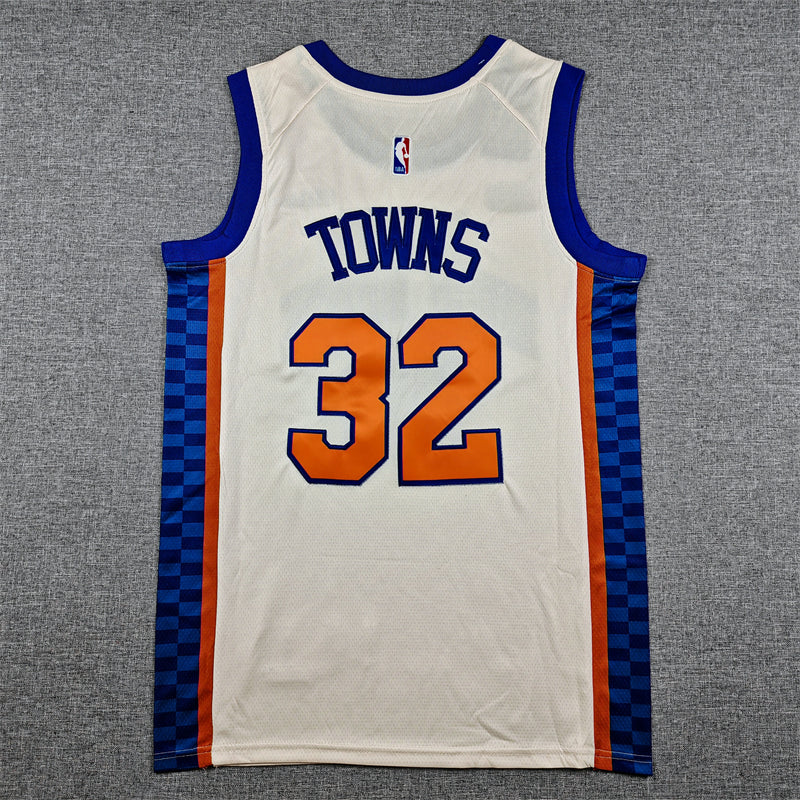 Karl-Anthony Towns #32 New York Knicks Nike City Edition Swingman Jersey – White