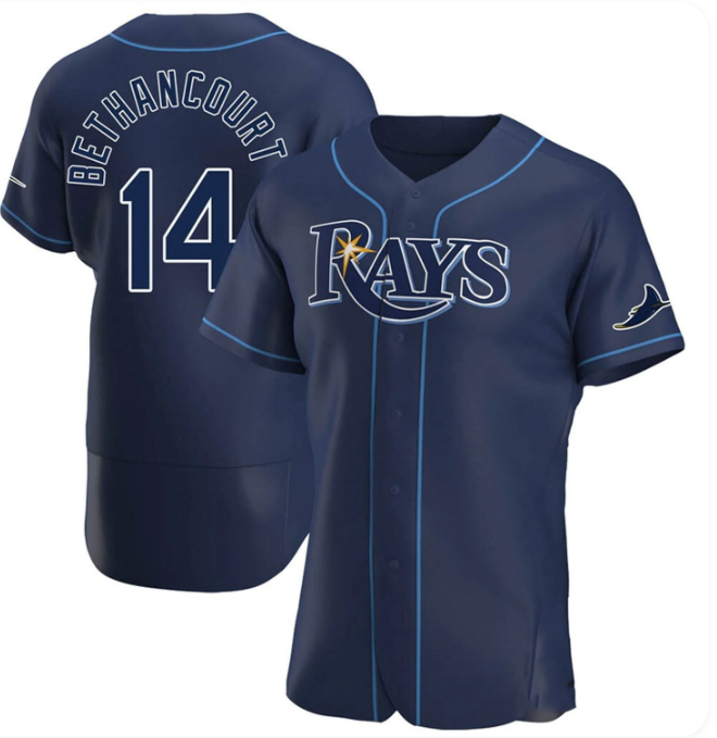 Christian Bethancourt #14 Tampa Bay Rays Men's Game Jersey