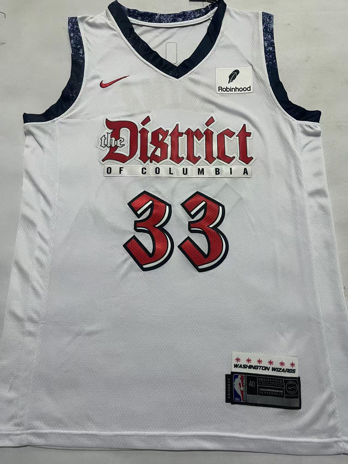 Kyle Kuzma #33 Washington Wizards Nike City Edition Swingman Jersey – The District White